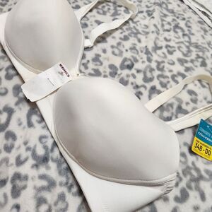 Vanity Fair Bra Size 36D White Convert To Criss Cross